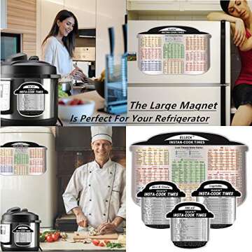 Pressure Cooker Accessories Set Compatible with Instant Pot 5,6,8 QT, Steamer Basket, Springform Pan, Egg Rack, Egg Bites Mold, Cheat Sheet Magnets, Bowl Clip, Tong& Mitts and More/instapot accessory