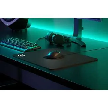 SteelSeries QcK Heavy - Large - Gaming Mouse Pad - Extra Thick Non-Sip Rubber Pad - Exslusive Microfiber Surface - Peak Tracking and Stability - Optimized For Gaming Sensors