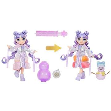 Rainbow High Winter Wonderland Violet - Purple 11” Fashion Doll with Magic Snow Hidden in Fashion ...