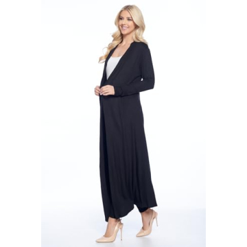 Stylish Isaac Liev Women's Maxi Cardigan for Every Occasion