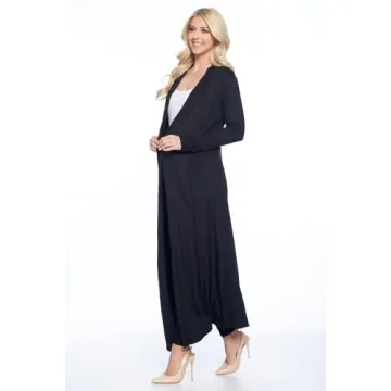 Stylish Isaac Liev Women's Maxi Cardigan for Every Occasion