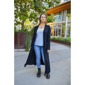 Stylish Isaac Liev Women's Maxi Cardigan for Every Occasion