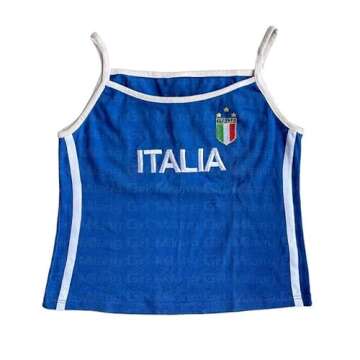 Vintage Graphic Baby Tees for Women Brazil Shirt Y2k Tops Mexico Crop Top Jersey 2000s Summer Going Out Tops