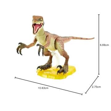 Jurassic World Velociraptor Echo 6" Collectible Figure with Movable Joints, Ages 8+