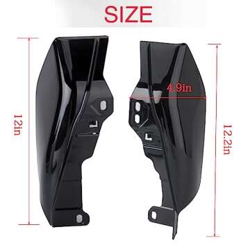 Mid Frame Air Deflector Harley Davidson Heat Shield Deflector Compatible for Harley Touring Electra Glide/Street Glide/Road Glide/Tri Glide/Road King 2009-2023