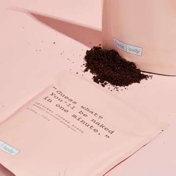 Frank Body Original Coffee Scrub, 7.05oz | Natural & Cruelty Free Exfoliating Body Scrub | Hydrating Vegan Scrub Skin Care For Stretch Marks, Acne, Cellulite | 1ct