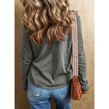 EVALESS Women's Casual V Neck Top – Spring Summer Collection