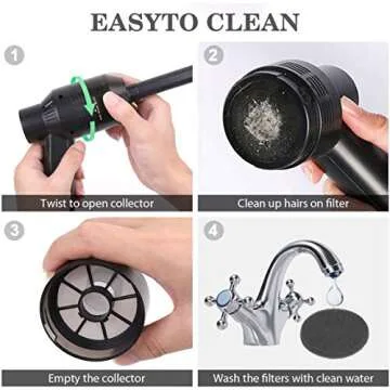 HONKYOB Mini Cordless Vacuum Cleaner for Dust and Pet Hair