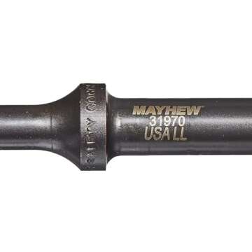 Mayhew Tools 31970 Pneumatic Scraper, 2" x 8-1/2", Black Oxide Finish