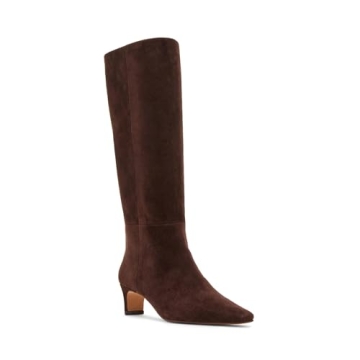 Stylish Steve Madden Women's Dagne Knee High Boot in Brown Suede - Size 7.5