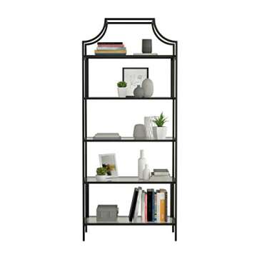 Sauder Harvey Park Bookcase/Book Shelf, Black