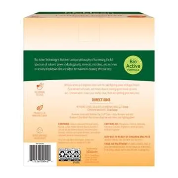 Biokleen Laundry Detergent Powder, Concentrated, Eco-Friendly, Non-Toxic, Plant-Based, No Artificial Fragrance, Colors or Preservatives, Citrus Essence, 10 Pounds - 150 HE Loads/100 Standard Loads