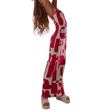 2022 Bodycon Dresses for Women Summer Knit Hollow Out Sexy Night Out Midi Maxi Dress Sleeveless Long Cut Out Dress