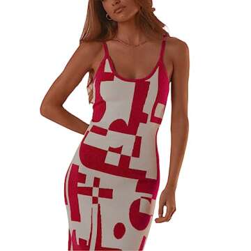 2022 Bodycon Dresses for Women Summer Knit Hollow Out Sexy Night Out Midi Maxi Dress Sleeveless Long Cut Out Dress