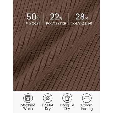 Stylish ZESICA Long Sleeve V Neck Ribbed Knit Sweater