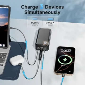 EnergyQC 42000mAh Portable Charger Fast Charging & Flashlight