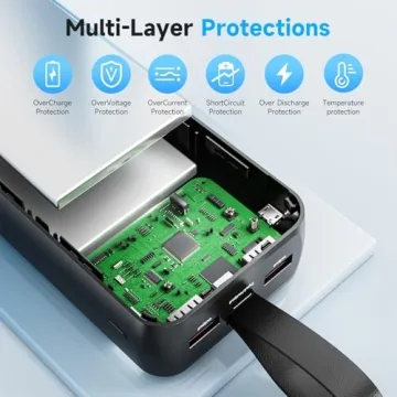 EnergyQC 42000mAh Portable Charger Fast Charging & Flashlight