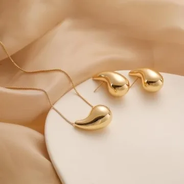 Elegant Teardrop Gold Jewelry Set for Women Gifts