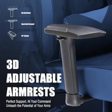 Ergonomic Big and Tall Gaming Chair 350 pounds - Grey