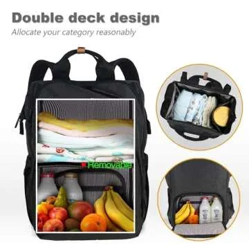 Hap Tim Diaper Bag Backpack with Waterproof Design