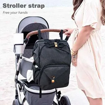 Hap Tim Diaper Bag Backpack with Waterproof Design