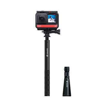 Insta360 Bullet Time Bundle Invisible Selfie Stick Handle with Fold Tripod Stand for X3 ONE X2 ONE RS