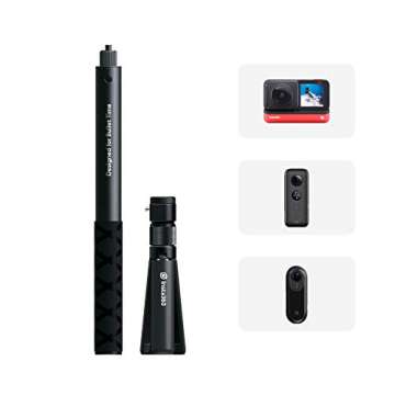 Insta360 Bullet Time Bundle Invisible Selfie Stick Handle with Fold Tripod Stand for X3 ONE X2 ONE RS