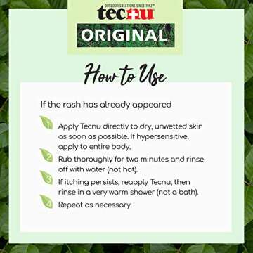Tecnu Original Poison Oak & Ivy Outdoor Skin Cleanser, 32 Fl Oz, First Step in Poison Ivy Treatment, Removes Rash Causing Oils from Skin, Gear, Clothing, Tools and Removes Skunk Odor from Dog Fur