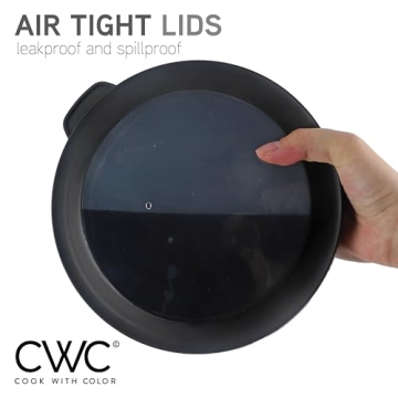 Nesting Bowls Set with Lids - 12 Piece Microwave Safe