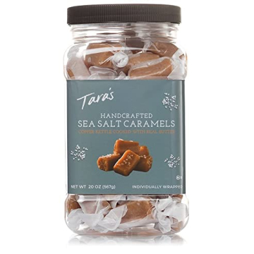 Tara's Gourmet Sea Salt Caramels | Hand Crafted All Natural Candy | Creamy & Individually Wrapped wi...