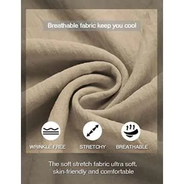 COOFANDY Men Henley Summer Shirt - Stylish Comfort