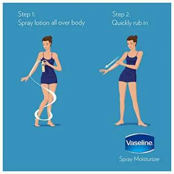 Vaseline Spray & Go Moisturizer Cocoa Radiant 4 Pack