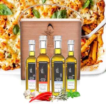 Gourmet Herb Infused Olive Oil Set for Culinary Delights