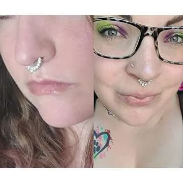 Stylish QWALIT Fake Septum Nose Rings for Women