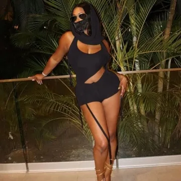 Trendy 3 Piece Crochet Balaclava Outfit for Parties