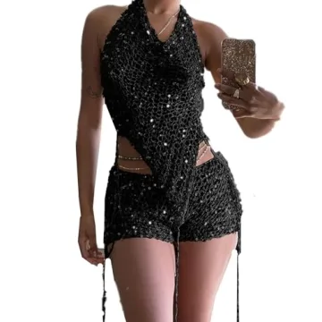 Trendy 3 Piece Crochet Balaclava Outfit for Parties