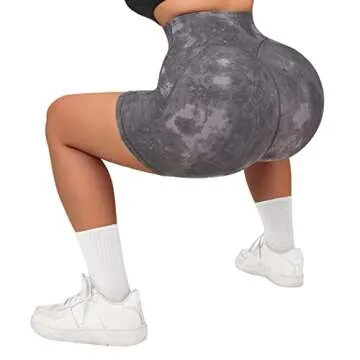 SUUKSESS Women's Cross Waist Workout Shorts with Pockets