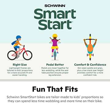 Schwinn Koen & Elm BMX Style Toddler and Kids Bike, For Girls and Boys, 18-Inch Wheels, With Trainin...