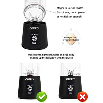 Portable Blender for Smoothies and Shakes OBERLY 16oz