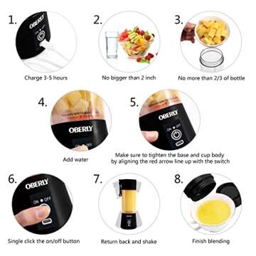 Portable Blender for Smoothies and Shakes OBERLY 16oz