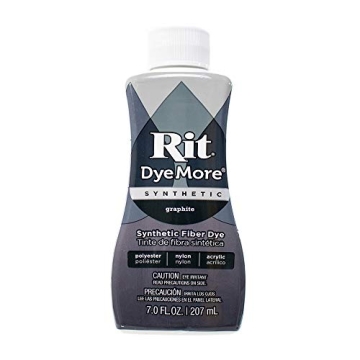 Rit DyeMore Single Bottle 7 Oz Synthetic Liquid Fiber Dye for Clothing, Décor, and Crafts – Graph...