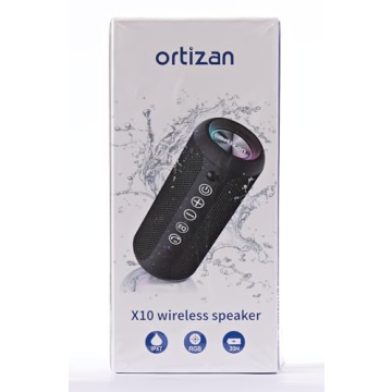 Ortizan Portable Bluetooth Speaker with 30H Battery