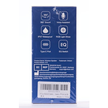 Ortizan Portable Bluetooth Speaker with 30H Battery