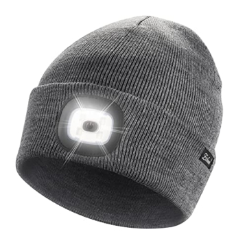 Etsfmoa Unisex Beanie with Light - Ideal Gift for Dads