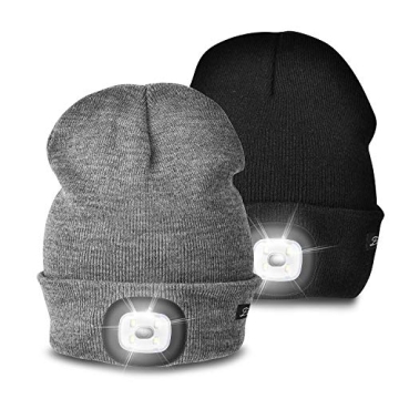 Etsfmoa Unisex Beanie with Light - Ideal Gift for Dads