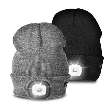 Etsfmoa Unisex Beanie with Light - Ideal Gift for Dads