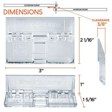 Sliding Door Lock for Home Safety - 2 Pack Sliding Window Locks, Sliding Glass Door Lock, Extra Strong Adhesive, Sliding Door Child Safety Lock, Sliding Patio Door Lock and Window Security