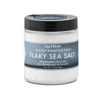 Saltverk Flaky Sea Salt - 3.17 Ounce Jar - Hand Harvested Gourmet - Sustainably Made