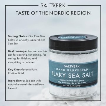 Saltverk Flaky Sea Salt Jar - Hand Harvested Gourmet Salt