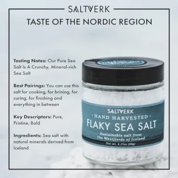 Saltverk Flaky Sea Salt Jar - Hand Harvested Gourmet Salt